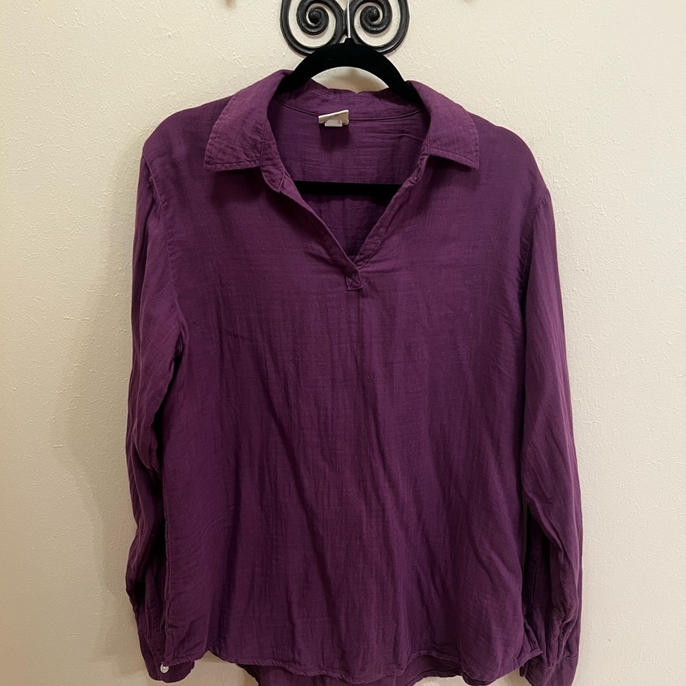 Magellan Outdoors Deep Purple Blouse